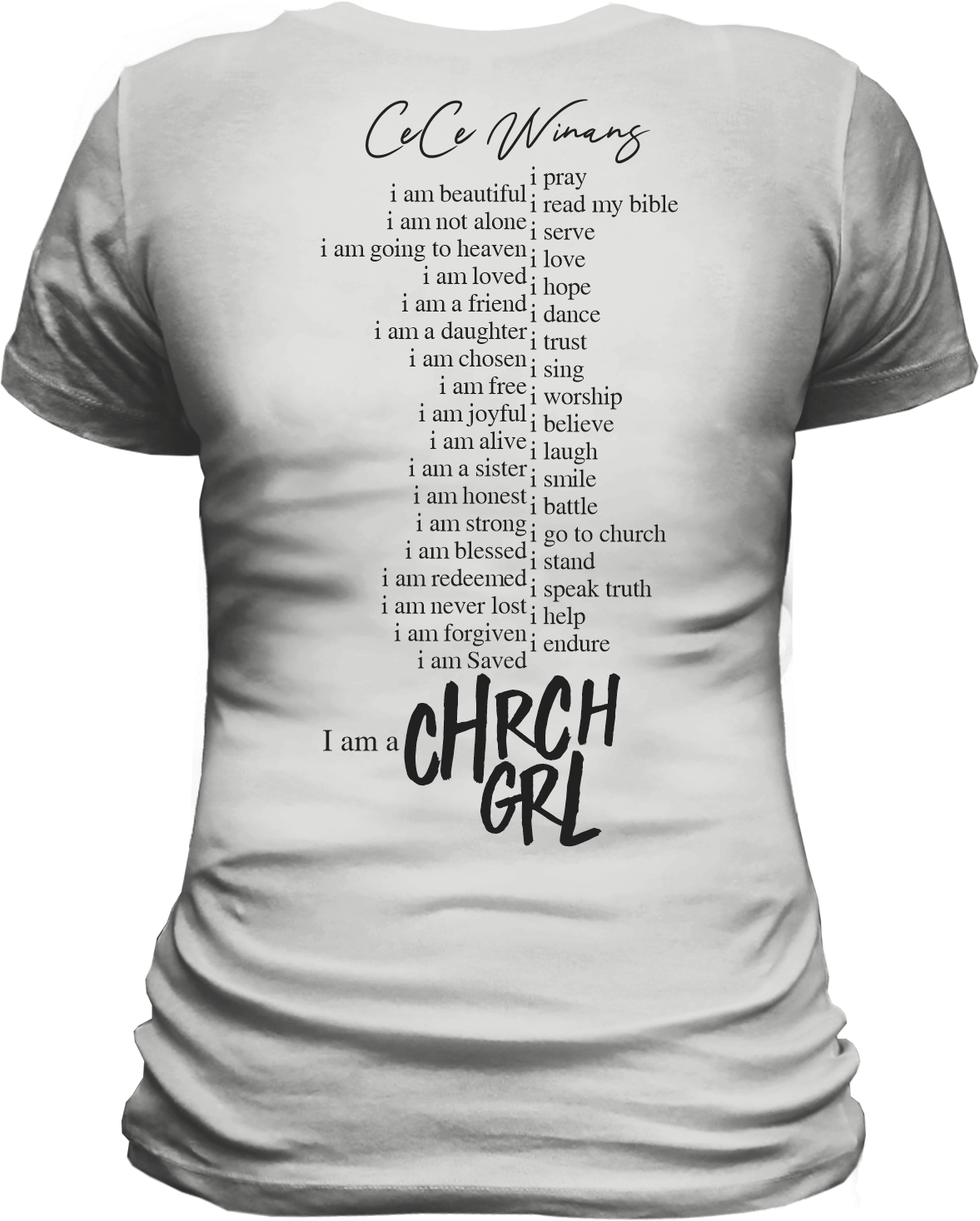 Chrch Grl - Silver Tee - Ladies