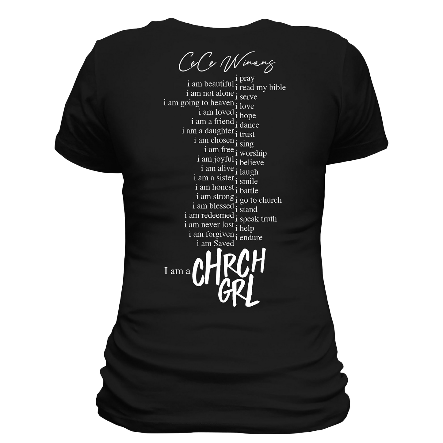 Chrch Grl - Black Tee - Ladies