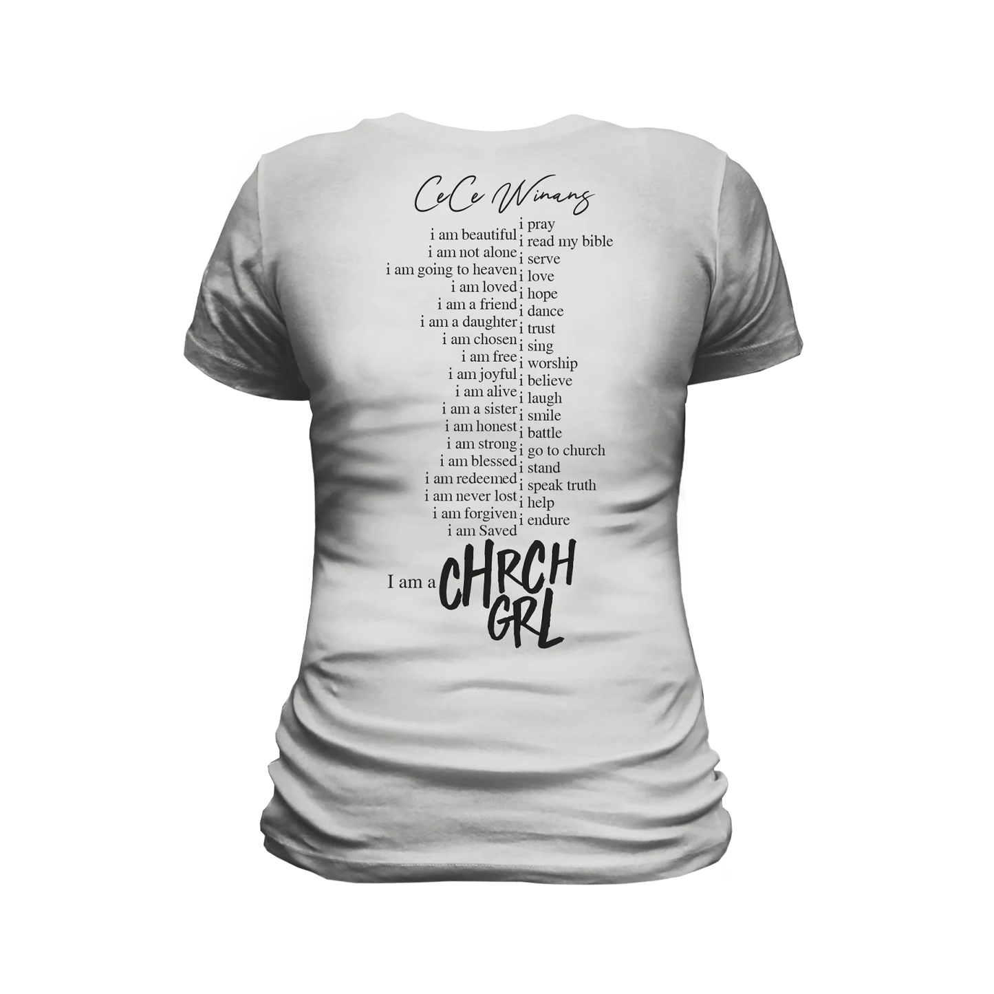 Chrch Grl - Silver Tee - Ladies