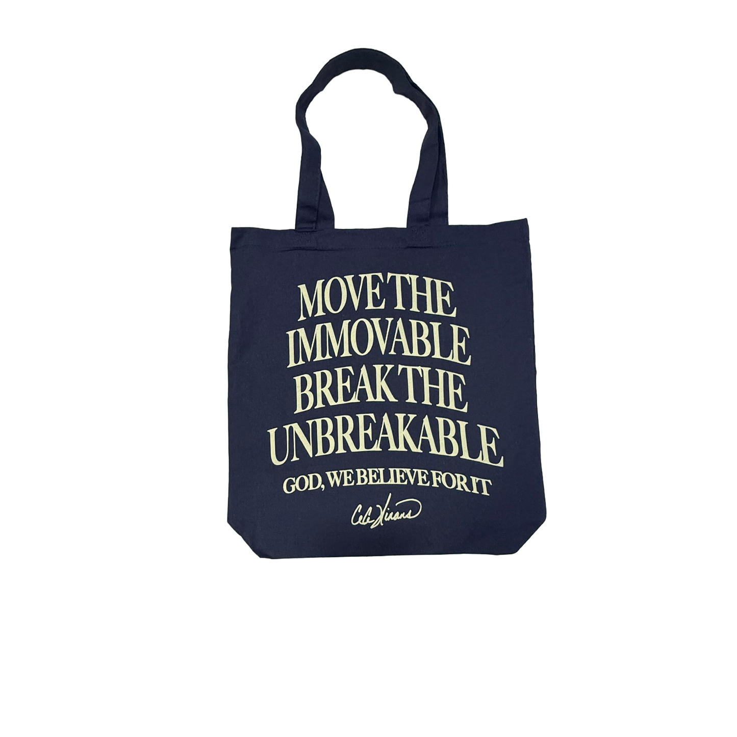 Believe For It - Navy Tote