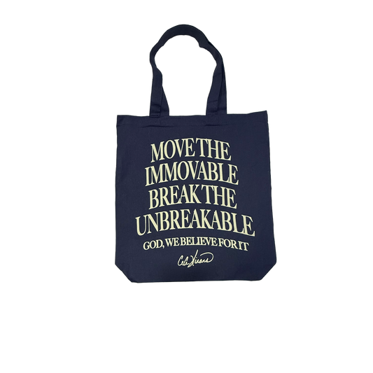 Believe For It - Navy Tote