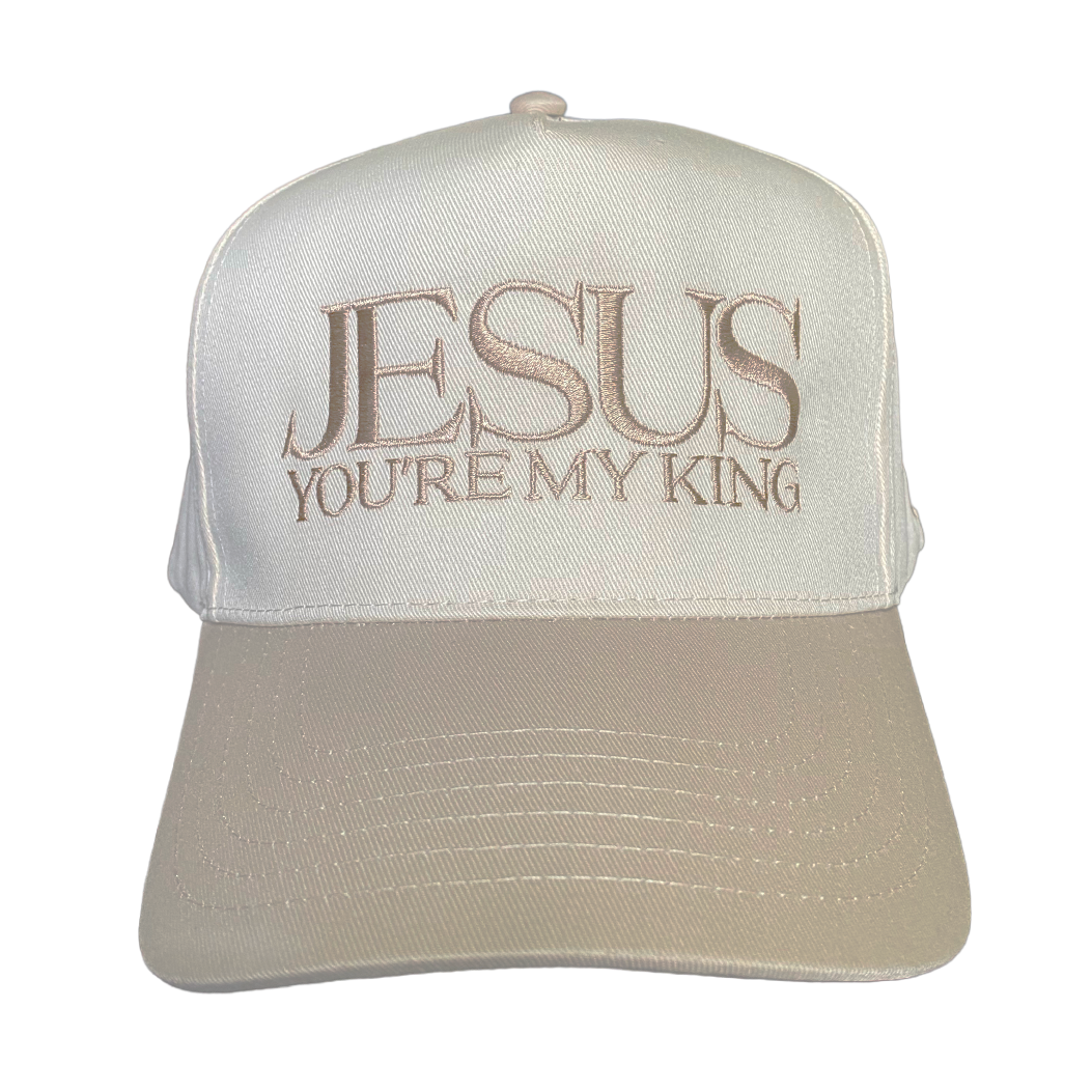 Jesus You're My King - Beige Two Tone Hat (Limited Edition Web Store Exclusive)