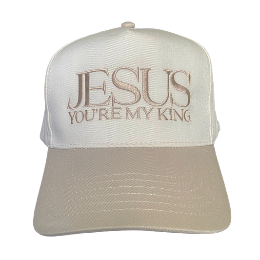 Jesus You're My King - Beige Two Tone Hat (Limited Edition Web Store Exclusive)
