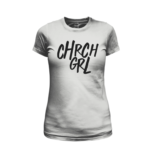 Chrch Grl - Silver Tee - Ladies